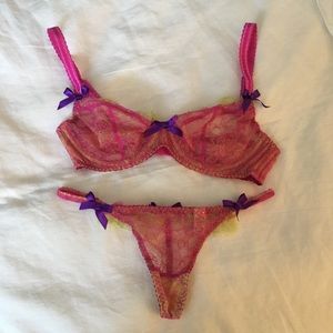 NWOT Agent Provocateur bra and thong set